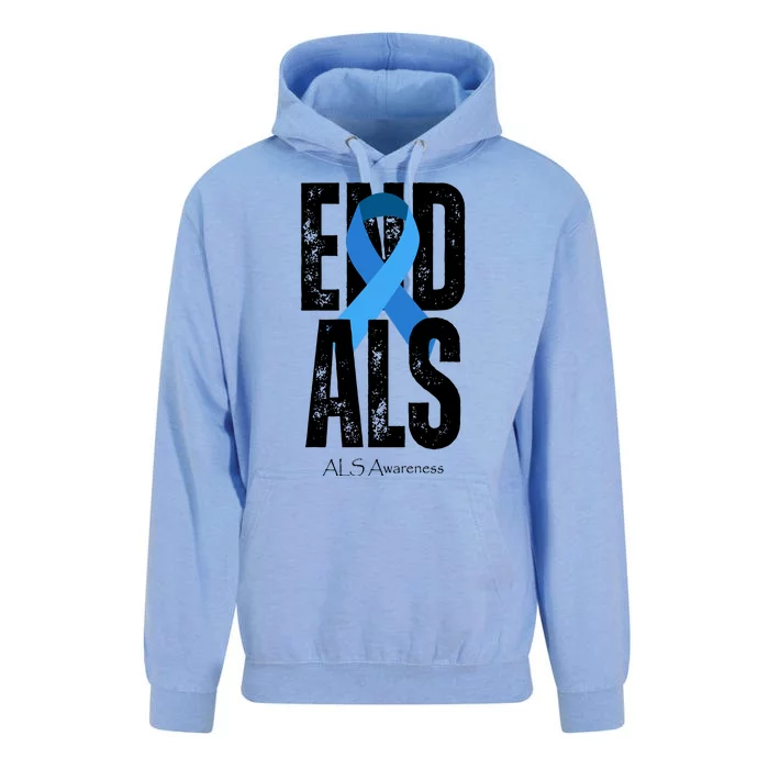 End Als Awareness Month Ribbon Unisex Surf Hoodie