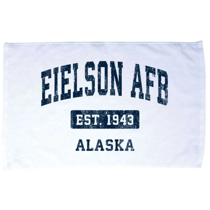 Eielson Afb Alaska Ak Vintage Sports Established Microfiber Hand Towel