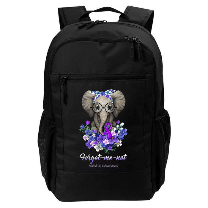 Elephant AlzheimerS Awareness Purple Ribbon Daily Commute Backpack