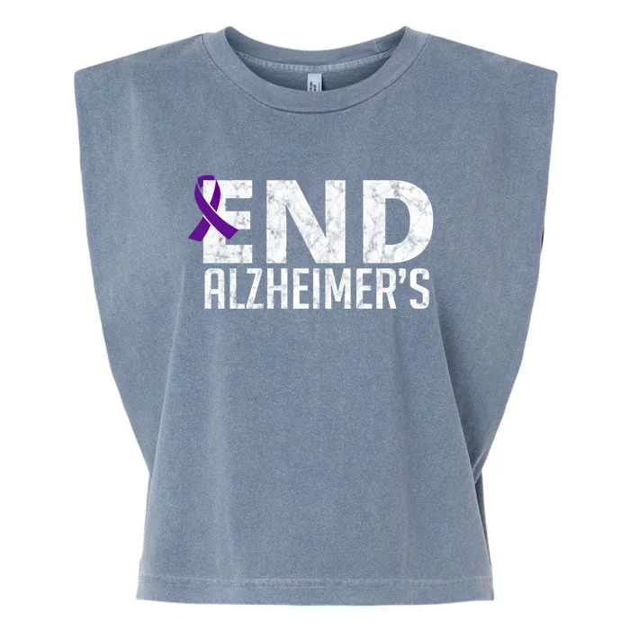 End Alzheimer's Awareness Month Gift Garment-Dyed Women's Muscle Tee