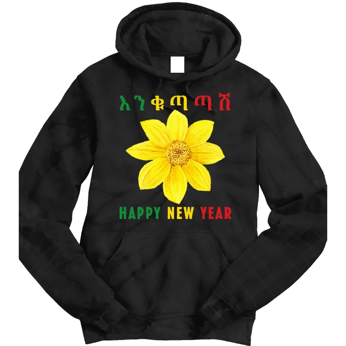 Enkutatash Adey Abeba Happy New Year Ethiopian Eritrean Tie Dye Hoodie