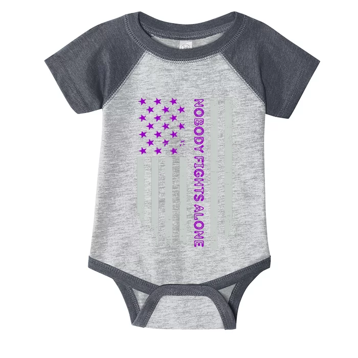 Epilepsy Awareness American Flag Epilepsy Gift Infant Baby Jersey Bodysuit