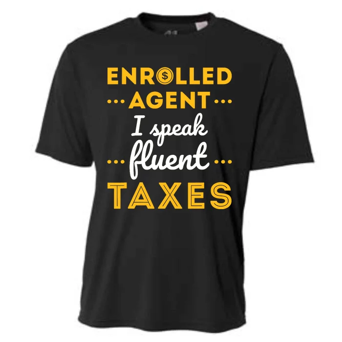 Enrolled Agent Accountant Funny Taxes Tax Season Cooling Performance Crew T-Shirt