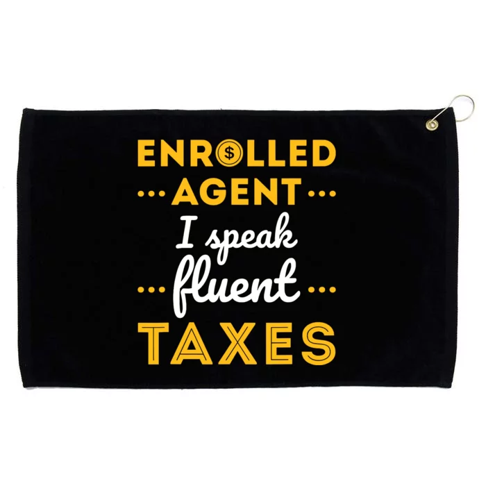 Enrolled Agent Accountant Funny Taxes Tax Season Grommeted Golf Towel