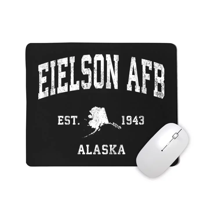 Eielson Afb Alaska Ak Vintage Athletic Sports Mousepad