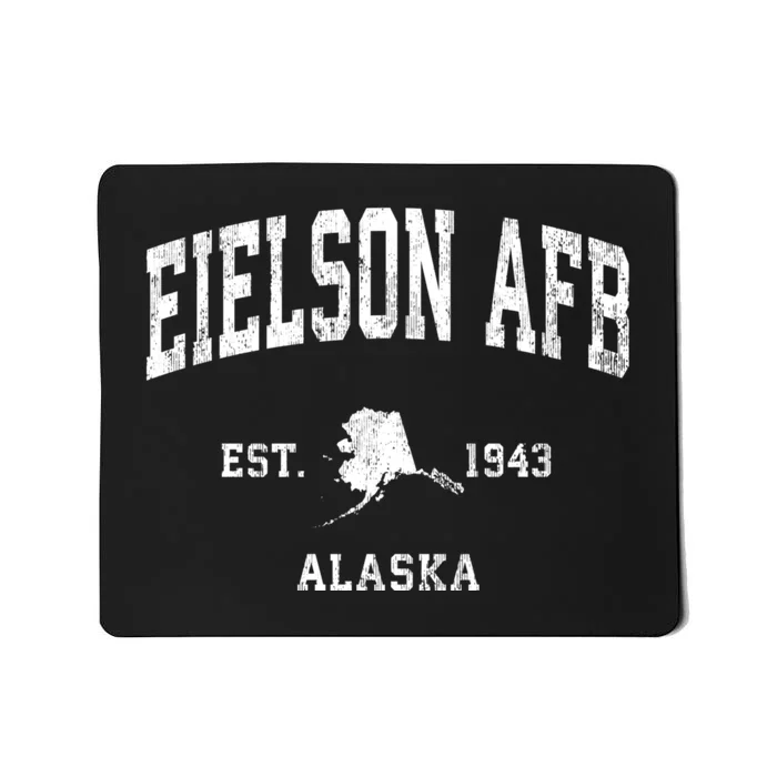 Eielson Afb Alaska Ak Vintage Athletic Sports Mousepad