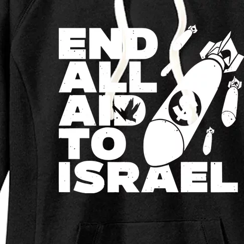 End All Aid To Israel Women's Fleece Hoodie