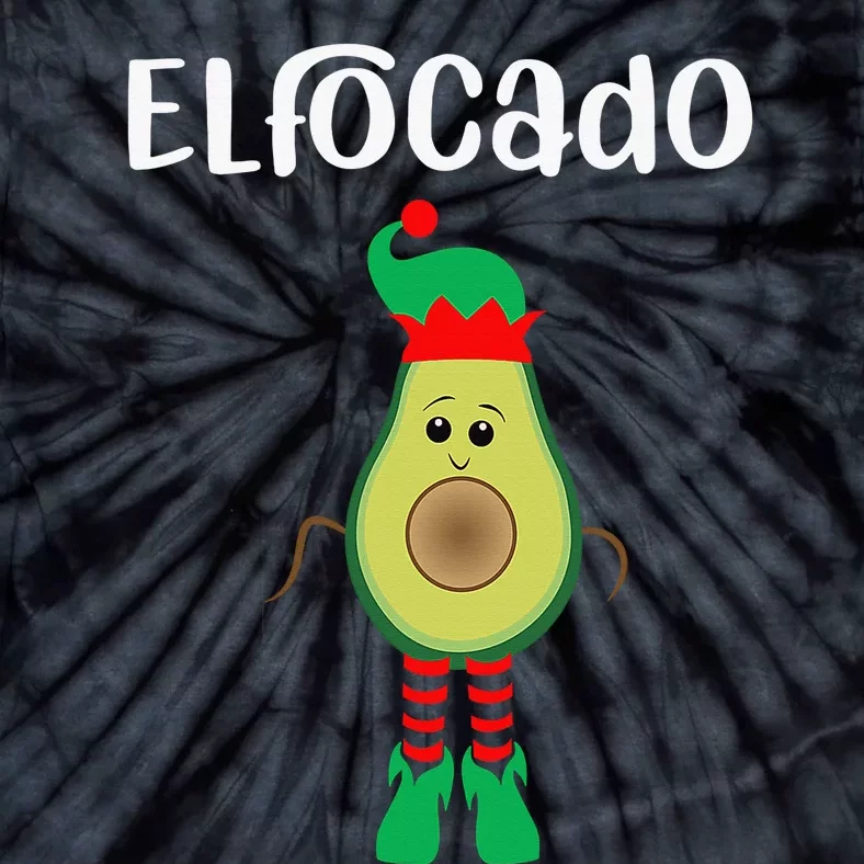 Elfocado - An Avocado Dressed As An Elf Tie-Dye T-Shirt