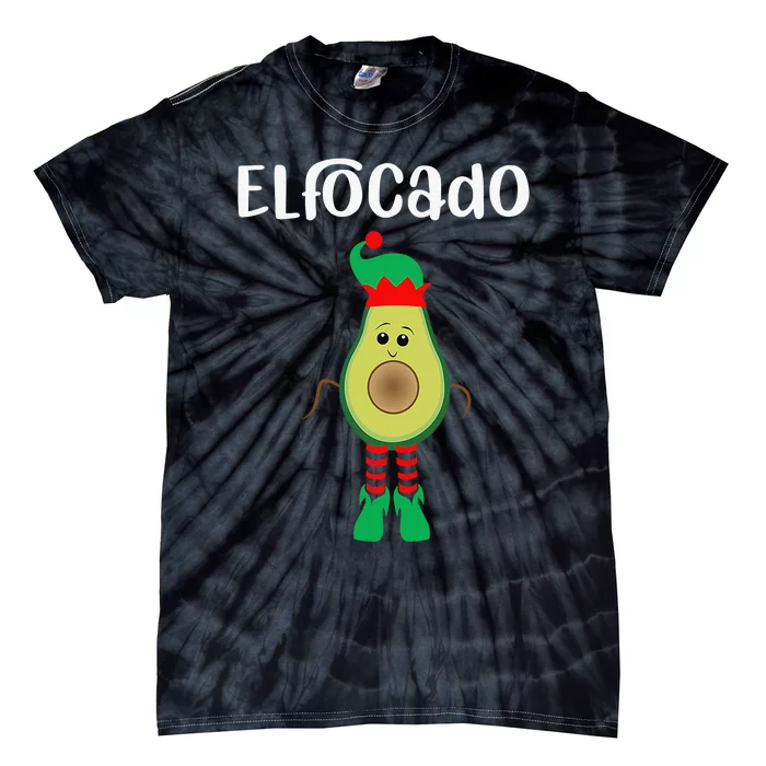 Elfocado - An Avocado Dressed As An Elf Tie-Dye T-Shirt