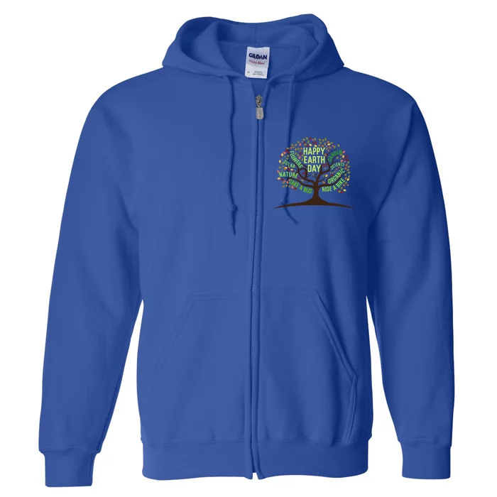 Environtal Awareness Animal Protection Nature Earth Day Gift Full Zip Hoodie