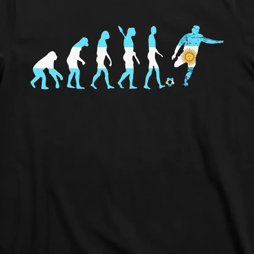 Evolution Argentina Argentinian Football Argentinian Roots T-Shirt