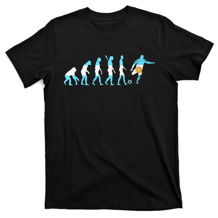 Evolution Argentina Argentinian Football Argentinian Roots T-Shirt