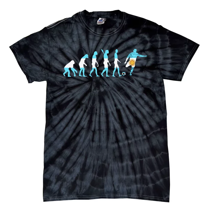 Evolution Argentina Argentinian Football Argentinian Roots Tie-Dye T-Shirt