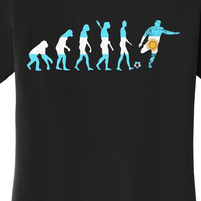 Evolution Argentina Argentinian Football Argentinian Roots Women's T-Shirt