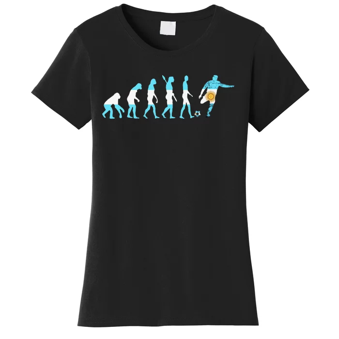 Evolution Argentina Argentinian Football Argentinian Roots Women's T-Shirt