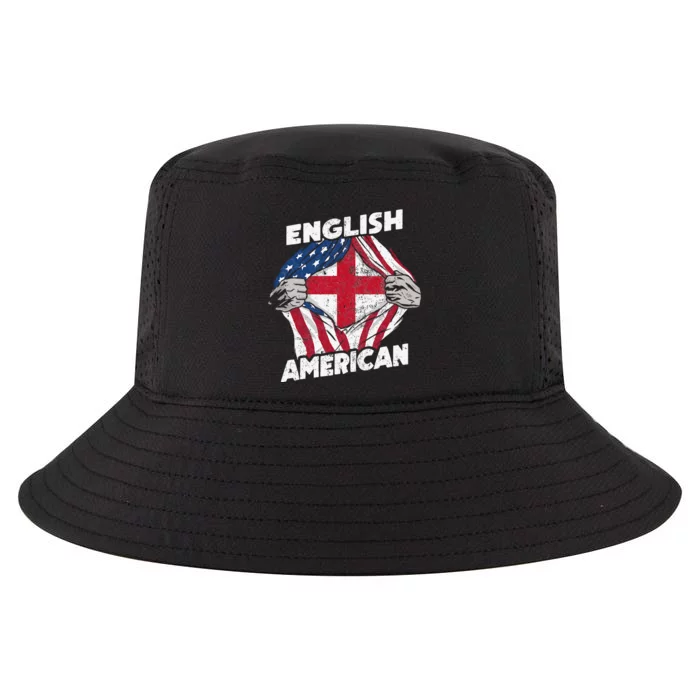 English And American Flag England Proud Cool Comfort Performance Bucket Hat