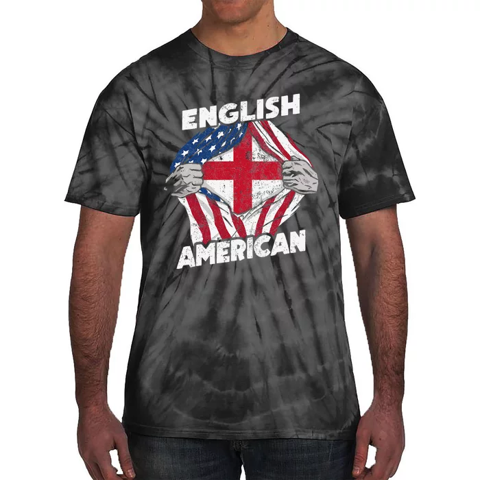 English And American Flag England Proud Tie-Dye T-Shirt