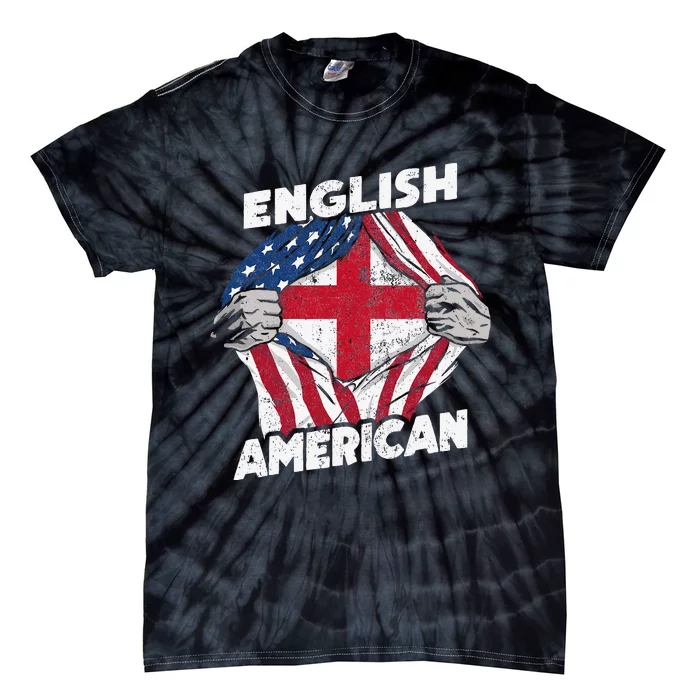 English And American Flag England Proud Tie-Dye T-Shirt