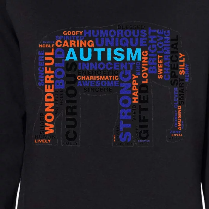 Elephant Autism Awareness Autism Awareness Gift Womens California Wash Sweatshirt