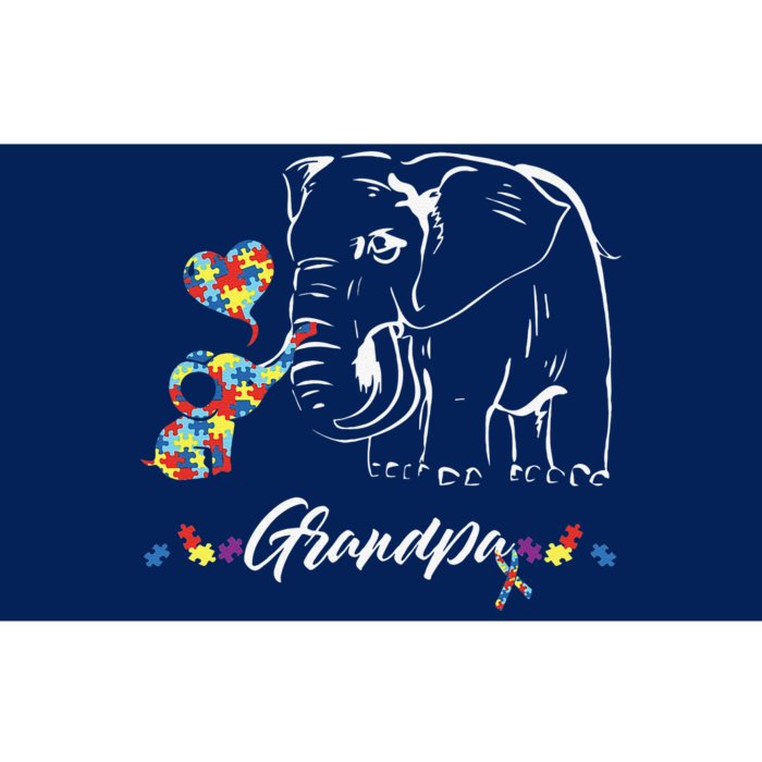 Elephant Autism Awareness Grandpa Autism Gift Bumper Sticker