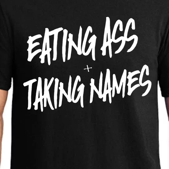 Eating Ass And Taking Names Premium Pajama Set