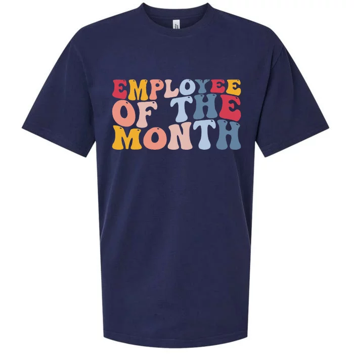 Employee Appreciation Best Employee Employee Of The Month Sueded Cloud Jersey T-Shirt