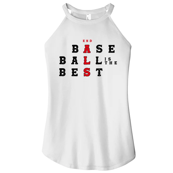 End Als Baseball Is The Best Baseball Lover Baseball Team Women’s Perfect Tri Rocker Tank