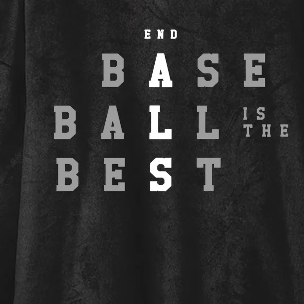 End Als Baseball Is The Best Hooded Wearable Blanket