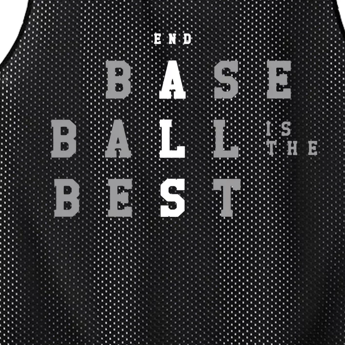 End Als Baseball Is The Best Mesh Reversible Basketball Jersey Tank