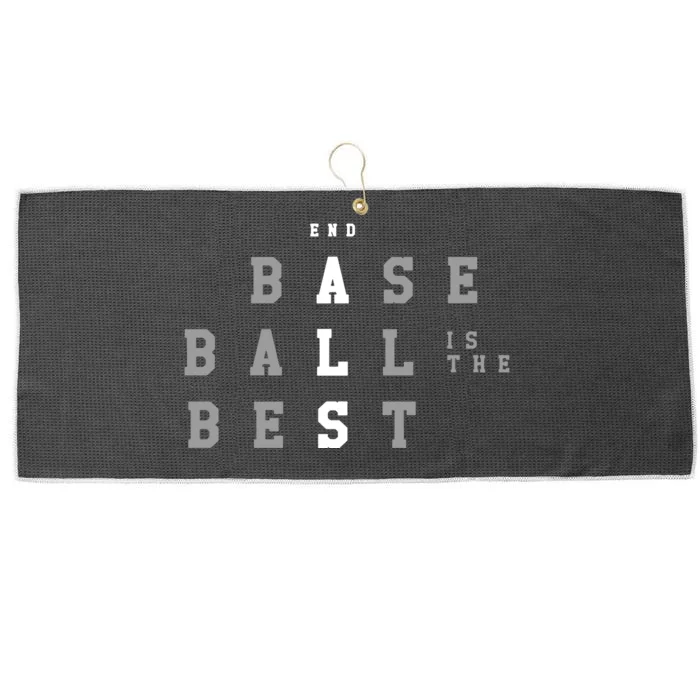 End Als Baseball Is The Best Large Microfiber Waffle Golf Towel