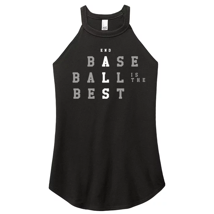 End Als Baseball Is The Best Women’s Perfect Tri Rocker Tank