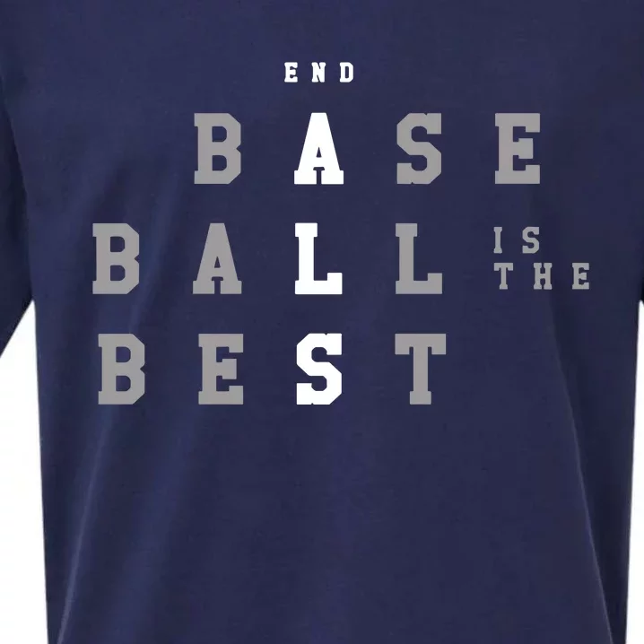 End Als Baseball Is The Best Sueded Cloud Jersey T-Shirt