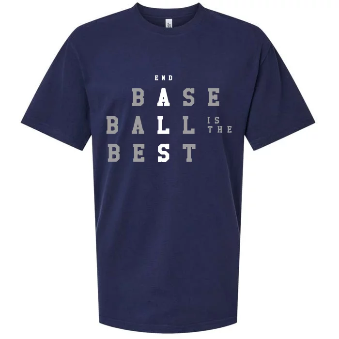 End Als Baseball Is The Best Sueded Cloud Jersey T-Shirt