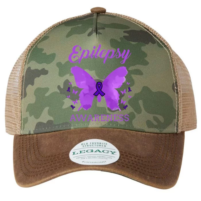 Epilepsy Awareness Butterfly Epilepsy Warrior Legacy Tie Dye Trucker Hat