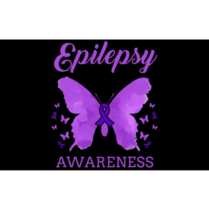 Epilepsy Awareness Butterfly Epilepsy Warrior Bumper Sticker