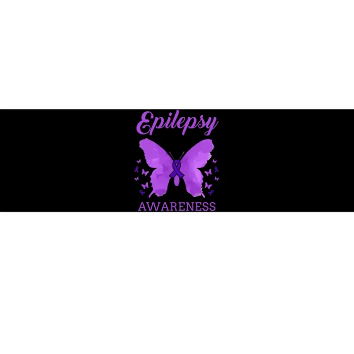 Epilepsy Awareness Butterfly Epilepsy Warrior Bumper Sticker