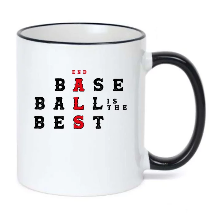 End Als Baseball Is The Best Baseball Lover Baseball Team Black Color Changing Mug