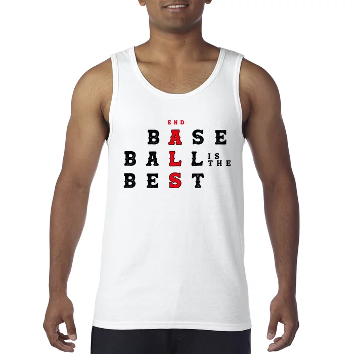 End Als Baseball Is The Best Baseball Lover Baseball Team Tank Top