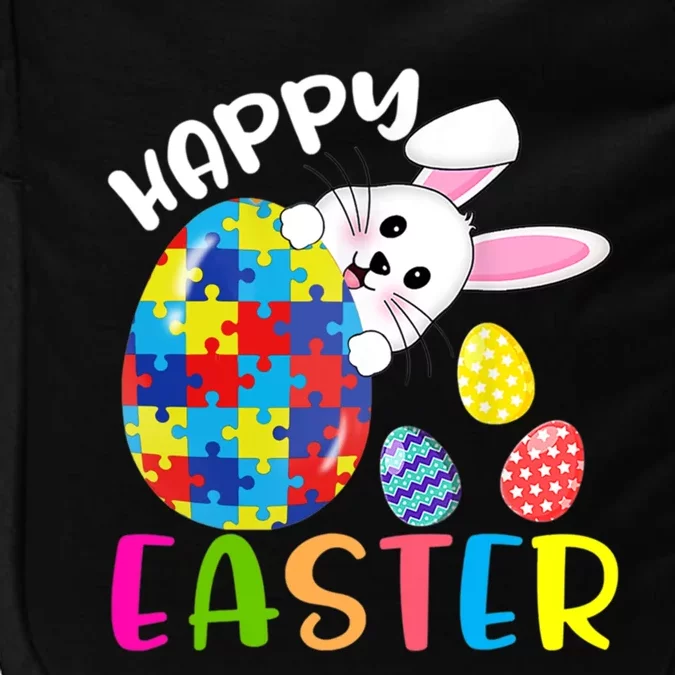 Easter Autism Bunny Rabbit Palm Sunday Eggs Hunting Gift Impact Tech Backpack