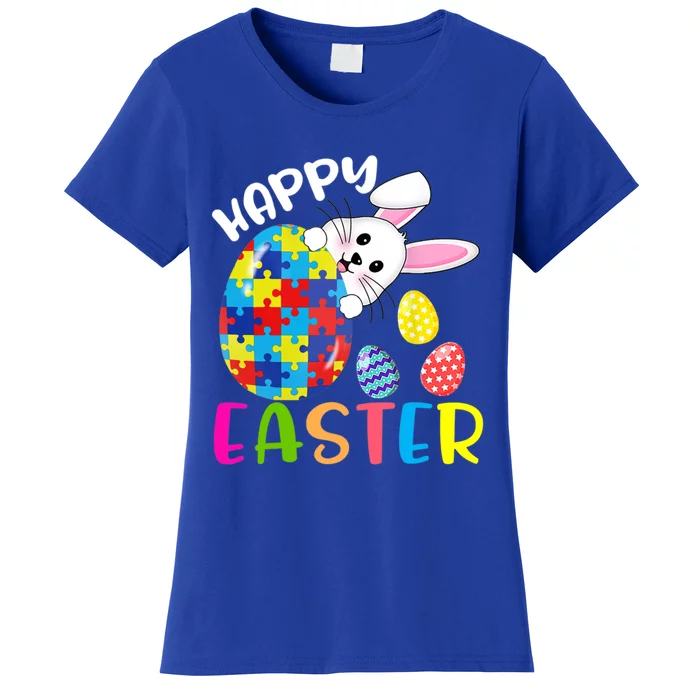 Easter Autism Bunny Rabbit Palm Sunday Eggs Hunting Gift Women's T-Shirt