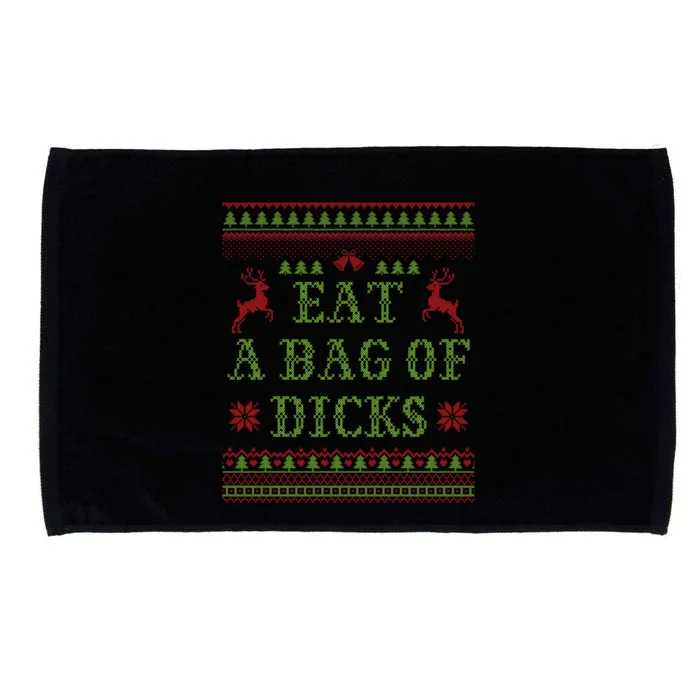 Eat A Bag Of Dicks Tacky Christmas Party Abx003 Gift Microfiber Hand Towel