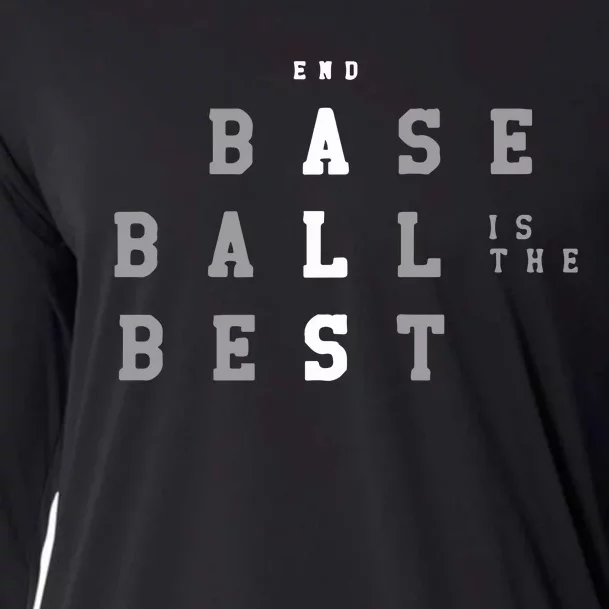 End Als Baseball Is The Best Baseball Lover Baseball Team Cooling Performance Long Sleeve Crew