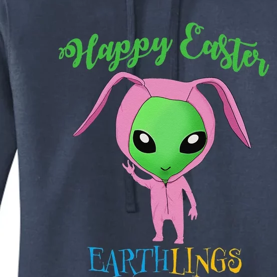 Easter Alien Bunny Costume For Women's Pullover Hoodie