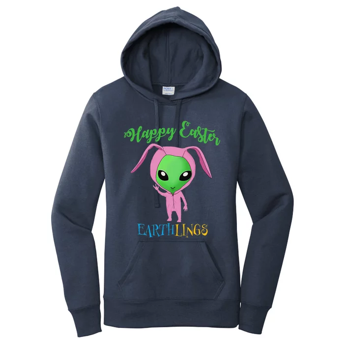 Easter Alien Bunny Costume For Women's Pullover Hoodie