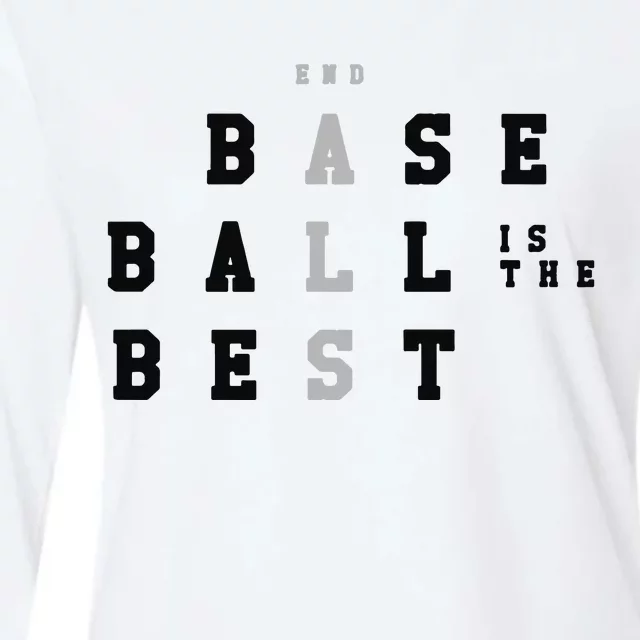 End Als Baseball Is The Best Baseball Lover Baseball Team Womens Cotton Relaxed Long Sleeve T-Shirt