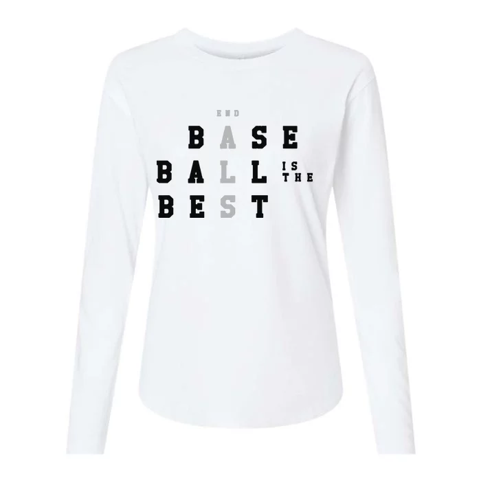 End Als Baseball Is The Best Baseball Lover Baseball Team Womens Cotton Relaxed Long Sleeve T-Shirt