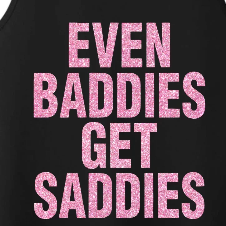 Even A Baddie Gets Saddies Performance Tank