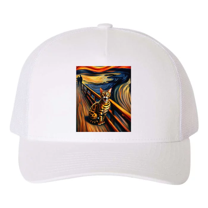 Expressionist Artsy Bengal Cat Artistic Bengal Cat Yupoong Adult 5-Panel Trucker Hat