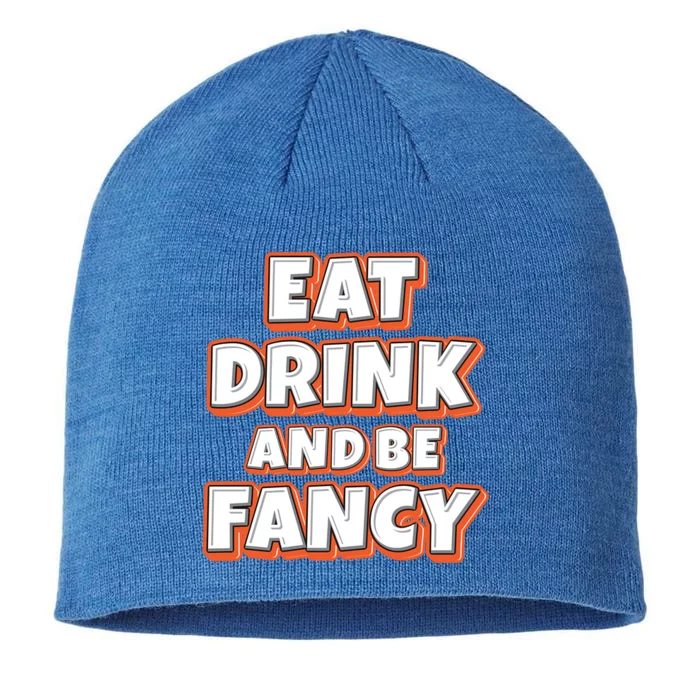 Eat And Be Fancy Gift 8 1/2in Sustainable Knit Beanie