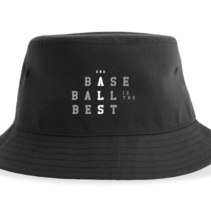 End ALS Baseball Is The Best Baseball Lover Baseball Team Sustainable Bucket Hat